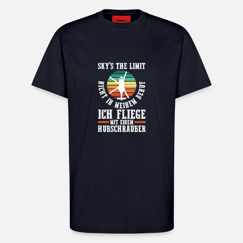 Pilot Helikopter Hubschrauber - T-Shirt - made by SPREAD - DARK NAVY
