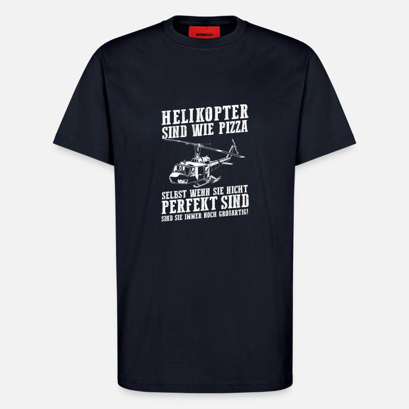 Pilot Hubschrauber Helikopter - T-Shirt - made by SPREAD - DARK NAVY