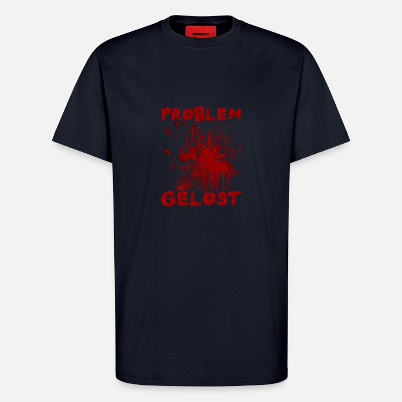 Problem solved - Funny Halloween saying - T-Shirt - made by SPREAD - DARK NAVY