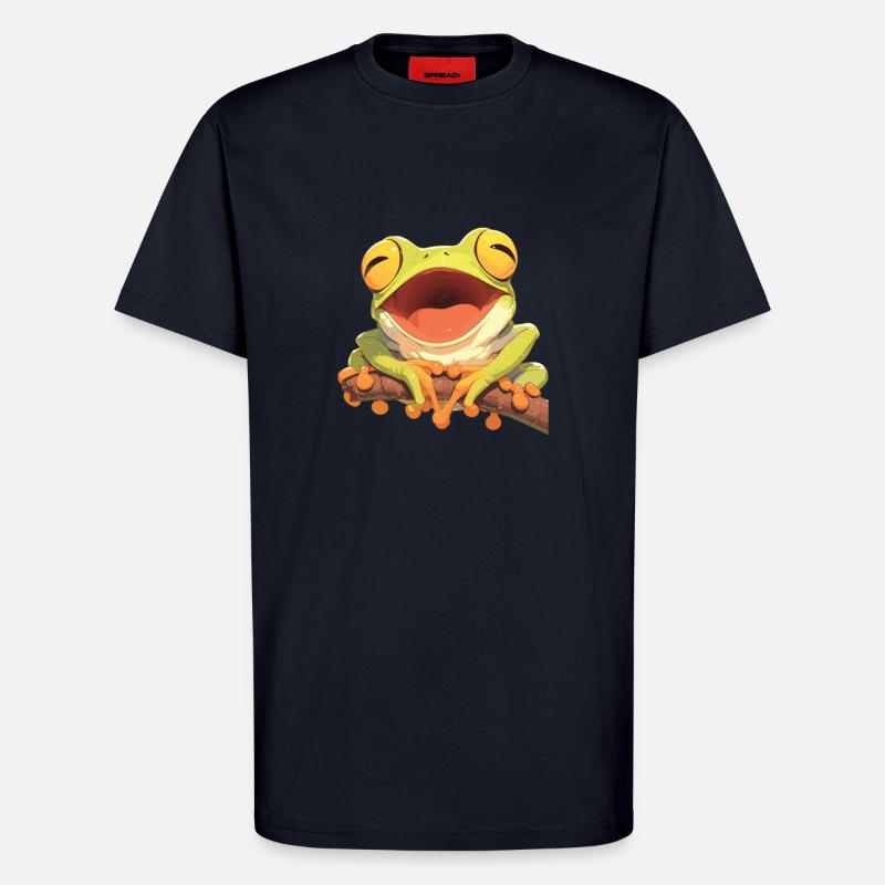 Tree Frog Laubfrösche Laubfrosch - T-Shirt - made by SPREAD - DARK NAVY