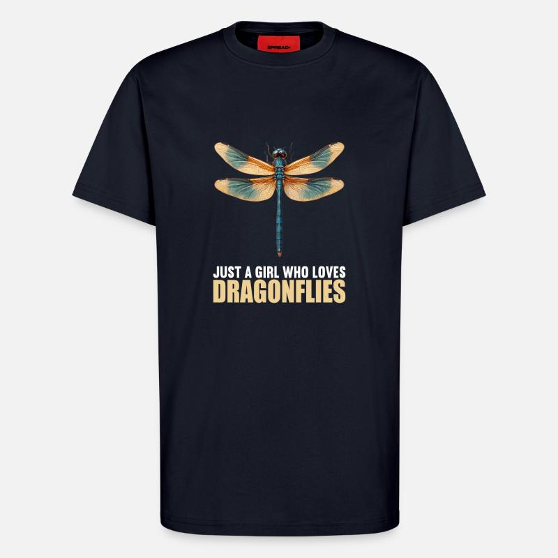 Libellules Libellule - T-shirt bio décontracté fabriqué en UE - DARK NAVY