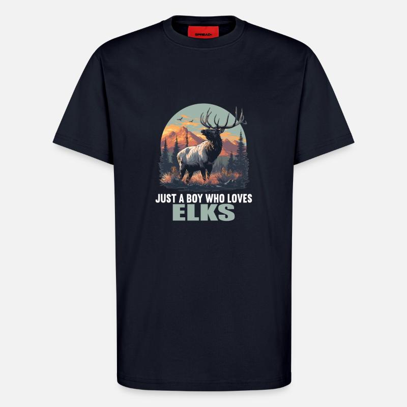 Elche Elch - T-Shirt - made by SPREAD - DARK NAVY