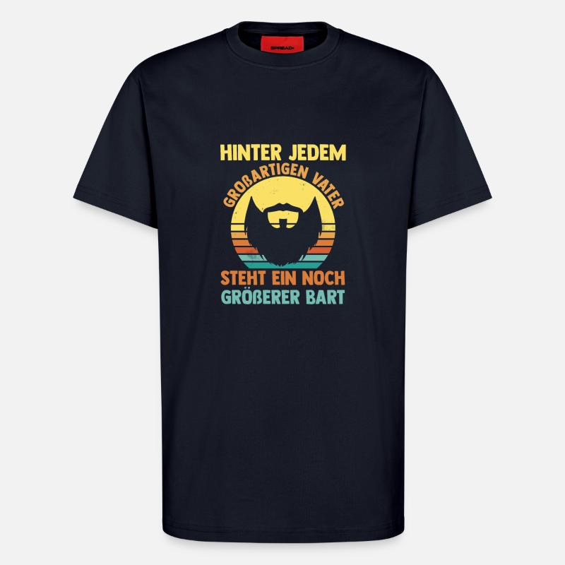 Papa Mit Bart - T-Shirt - made by SPREAD - DARK NAVY