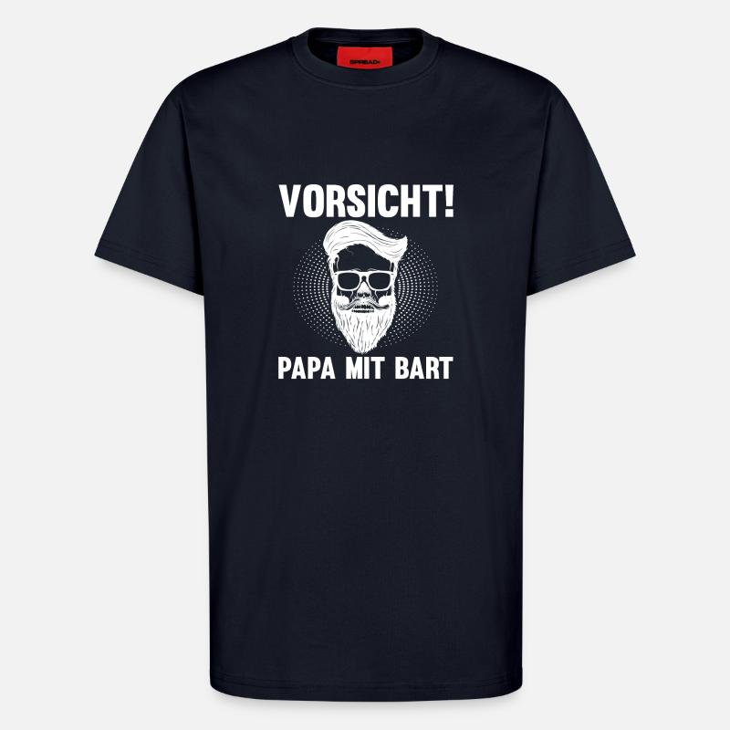 Papa Mit Bart - T-Shirt - made by SPREAD - DARK NAVY