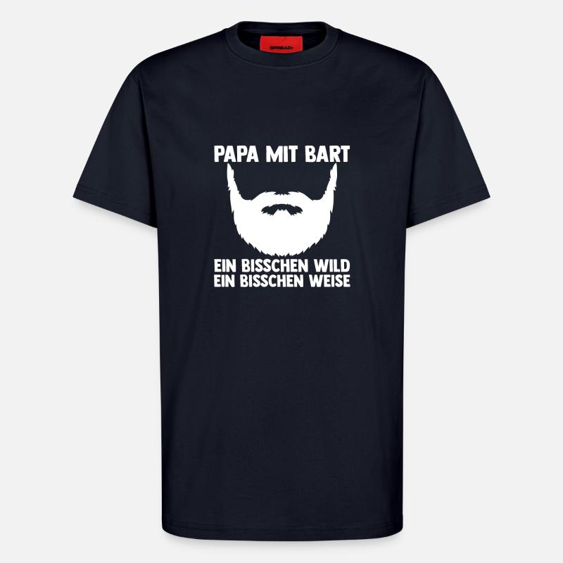 Papa Mit Bart - T-Shirt - made by SPREAD - DARK NAVY