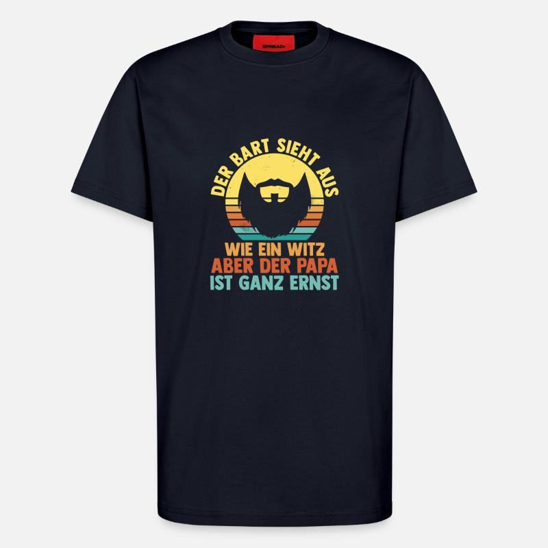 Papa Mit Bart - T-Shirt - made by SPREAD - DARK NAVY