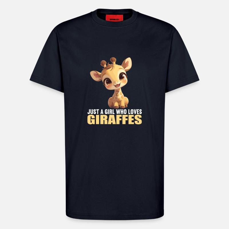 Giraffen Giraffe - T-Shirt - made by SPREAD - DARK NAVY