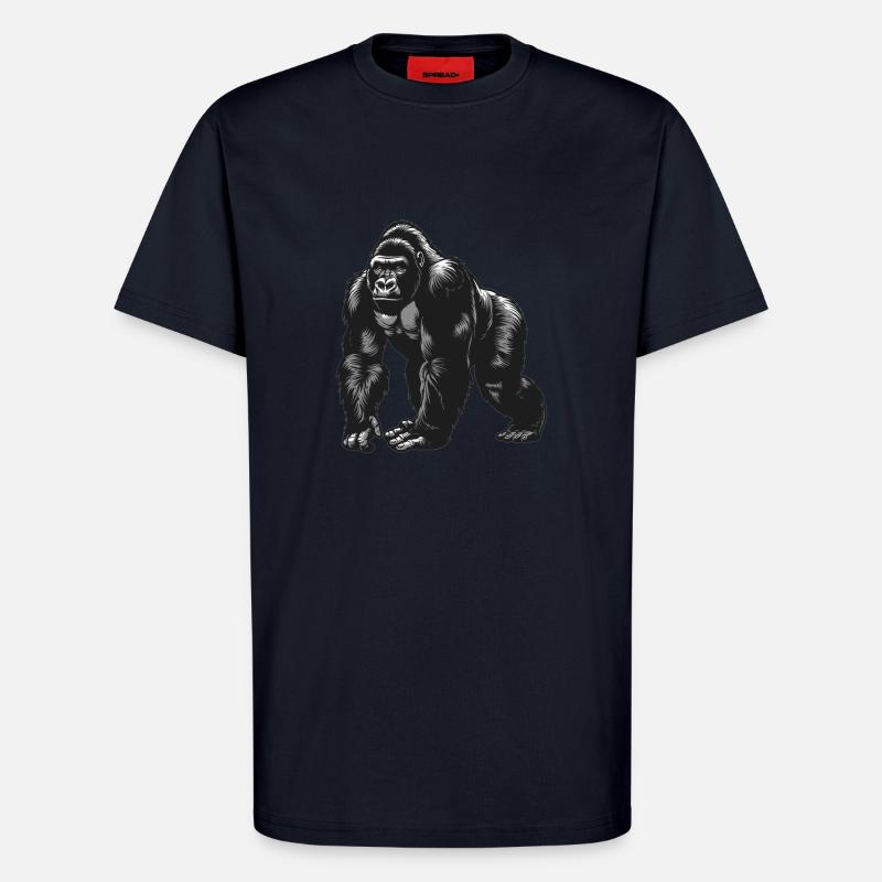 Gorillas Gorilla - T-Shirt - made by SPREAD - DARK NAVY