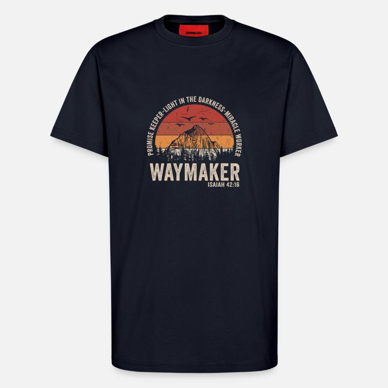 Wegweiser, Versprechenshüter, Wundertäter - T-Shirt - made by SPREAD - DARK NAVY