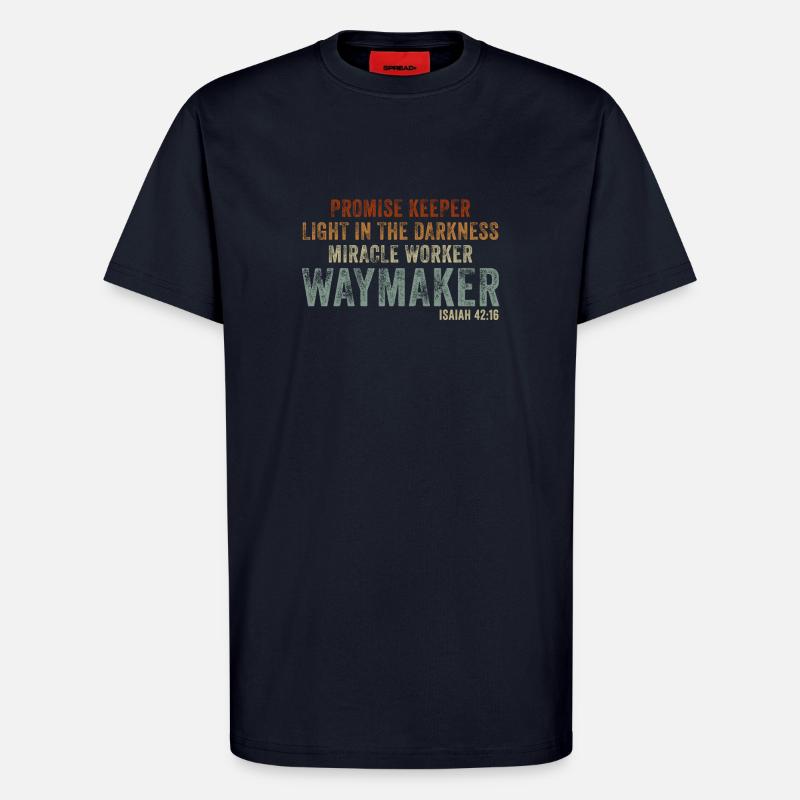 Wegweiser, Versprechenshüter, Wundertäter - T-Shirt - made by SPREAD - DARK NAVY