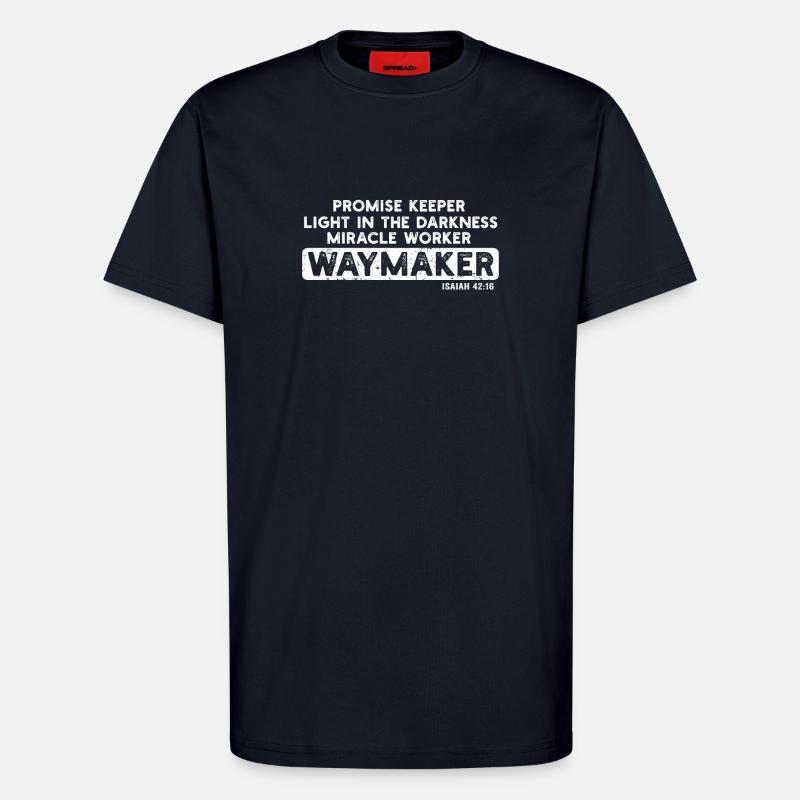 Wegweiser, Versprechenshüter, Wundertäter - T-Shirt - made by SPREAD - DARK NAVY