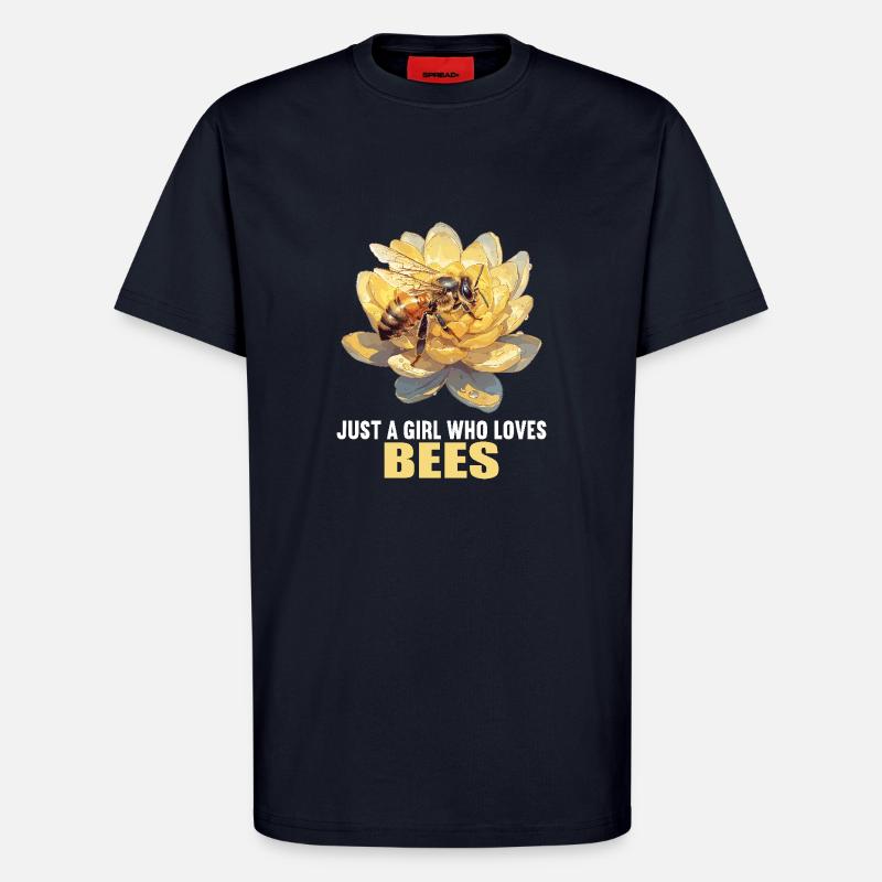 Bees Bee - T-Shirt - made by SPREAD - DARK NAVY