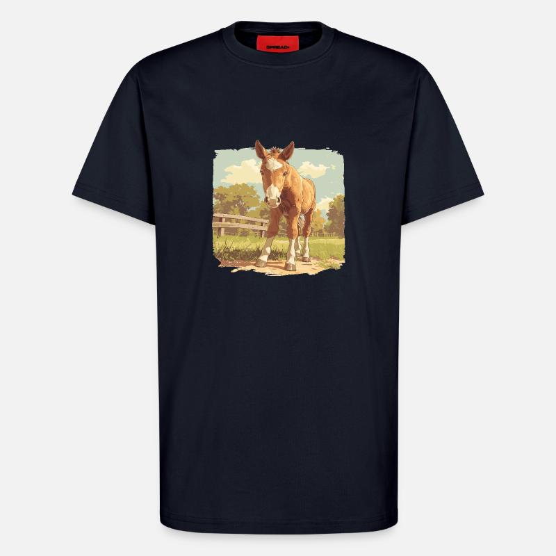 Pferde Pferd - T-Shirt - made by SPREAD - DARK NAVY