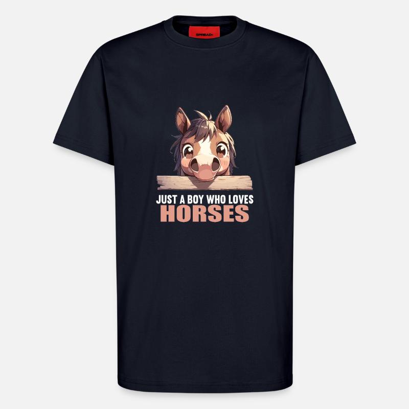Pferde Pferd - T-Shirt - made by SPREAD - DARK NAVY