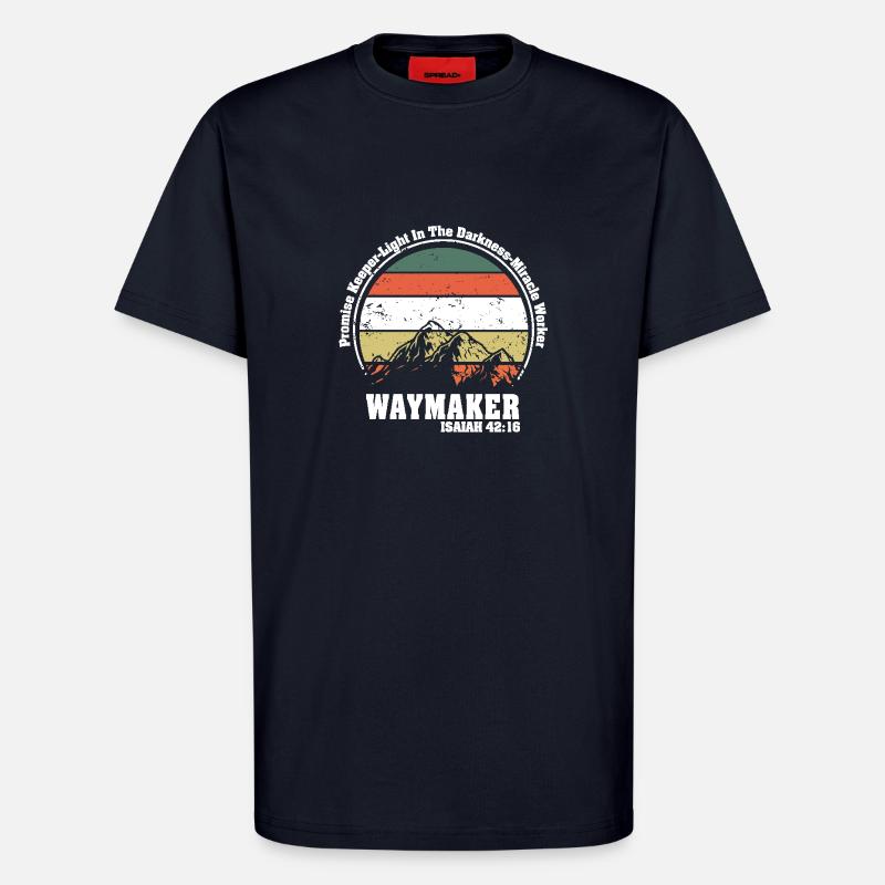 Wegweiser, Versprechenshüter, Wundertäter - T-Shirt - made by SPREAD - DARK NAVY