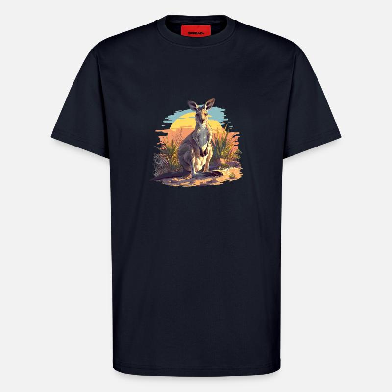 Kangaroos Kangaroo - T-Shirt - made by SPREAD - DARK NAVY