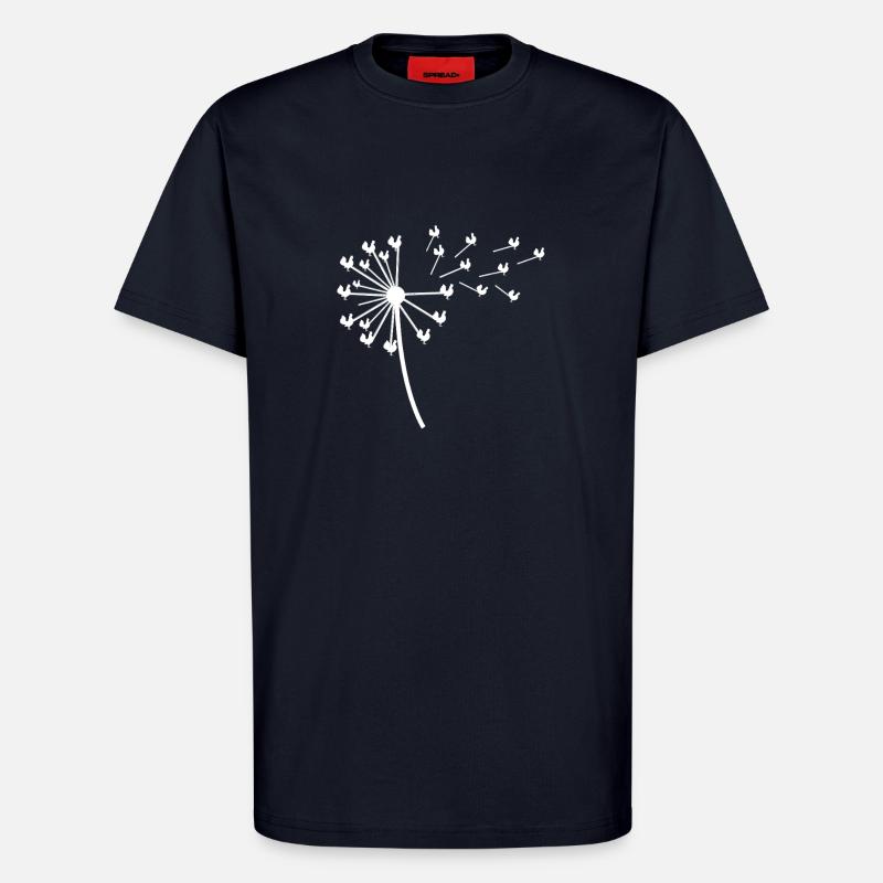Hühner Hahn - T-Shirt - made by SPREAD - DARK NAVY