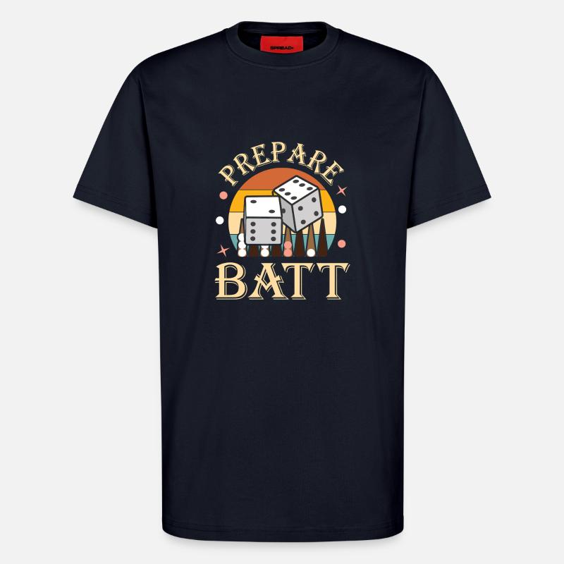 Backgammon Spiel - T-Shirt - made by SPREAD - DARK NAVY