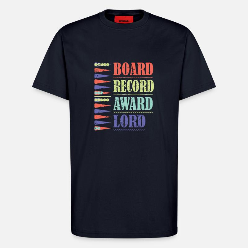 Backgammon Spiel - T-Shirt - made by SPREAD - DARK NAVY