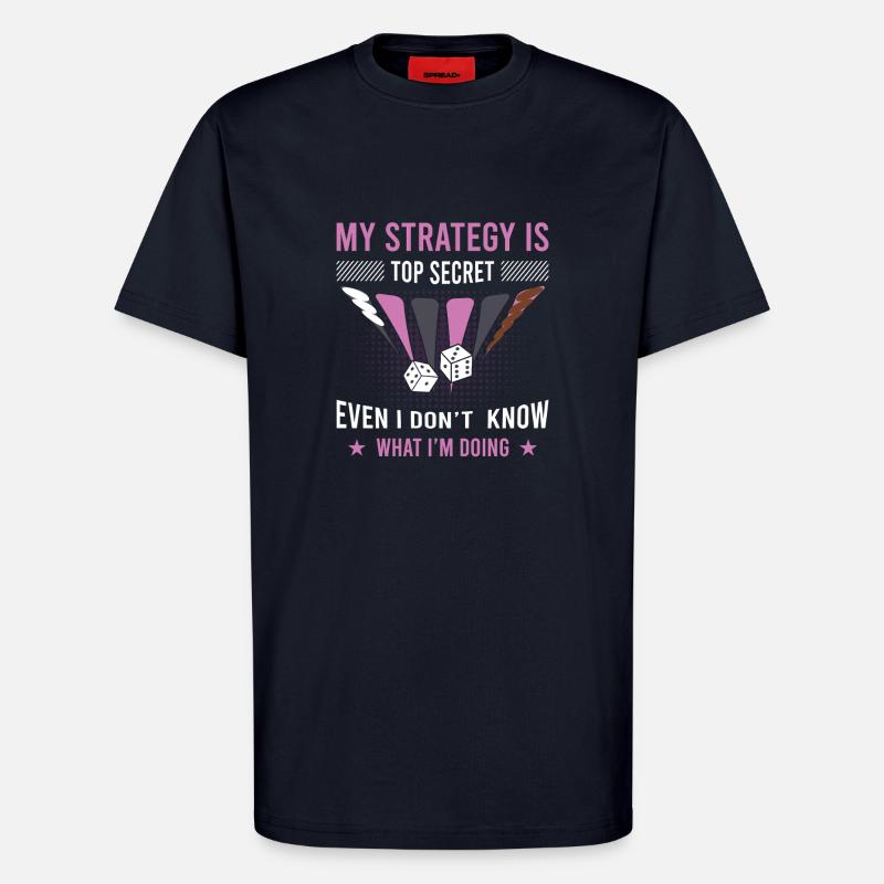 Backgammon Spiel - T-Shirt - made by SPREAD - DARK NAVY