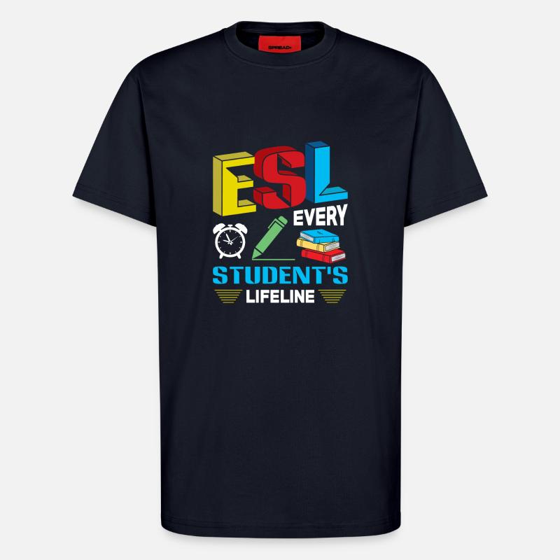 ESL-Lehrer ESL Unterricht - T-Shirt - made by SPREAD - DARK NAVY