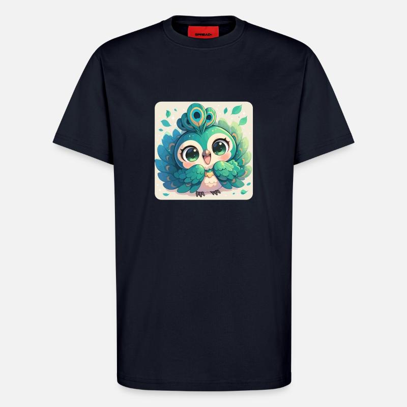 Pfaue Pfau - T-Shirt - made by SPREAD - DARK NAVY