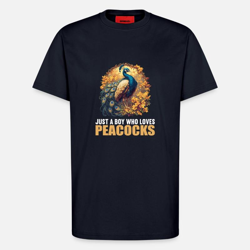 Peacocks Peacock - T-Shirt - made by SPREAD - DARK NAVY