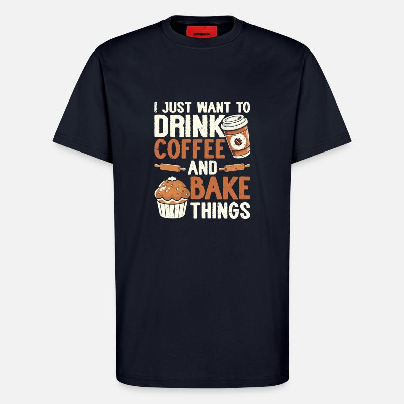 Backen Bäcker Bäckerei - T-Shirt - made by SPREAD - DARK NAVY