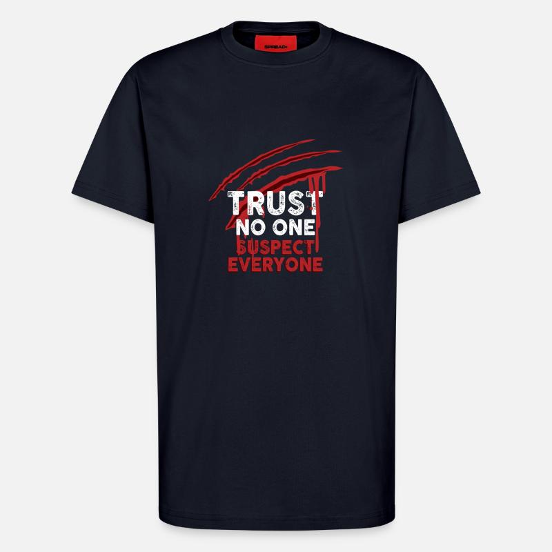 Murder Mystery Dinner Fun Night - T-shirt bio décontracté fabriqué en UE - DARK NAVY