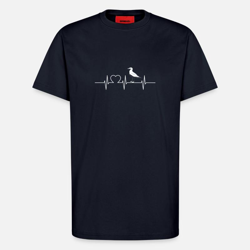 Möwen Möwe - T-Shirt - made by SPREAD - DARK NAVY