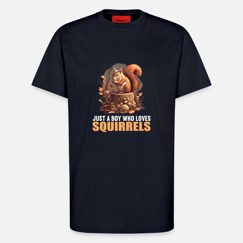 Squirrel - T-Shirt - made by SPREAD - DARK NAVY