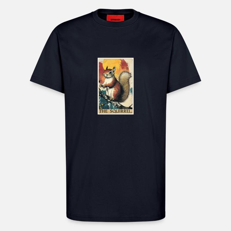 Squirrel - T-Shirt - made by SPREAD - DARK NAVY