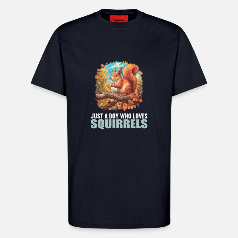 Squirrel - T-Shirt - made by SPREAD - DARK NAVY