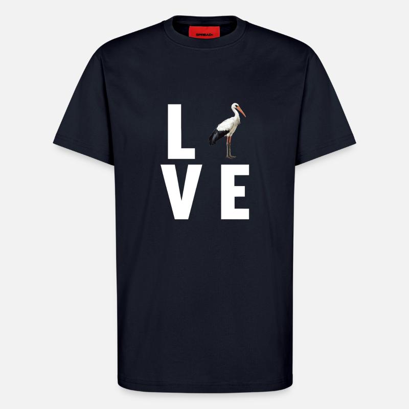 Storks Stork - T-Shirt - made by SPREAD - DARK NAVY