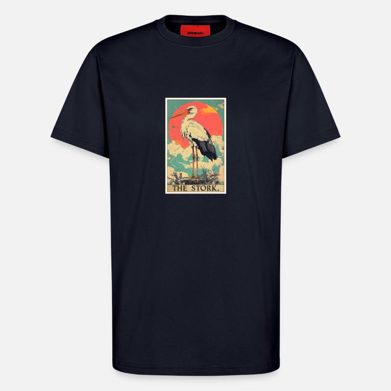 Störche Storch - T-Shirt - made by SPREAD - DARK NAVY