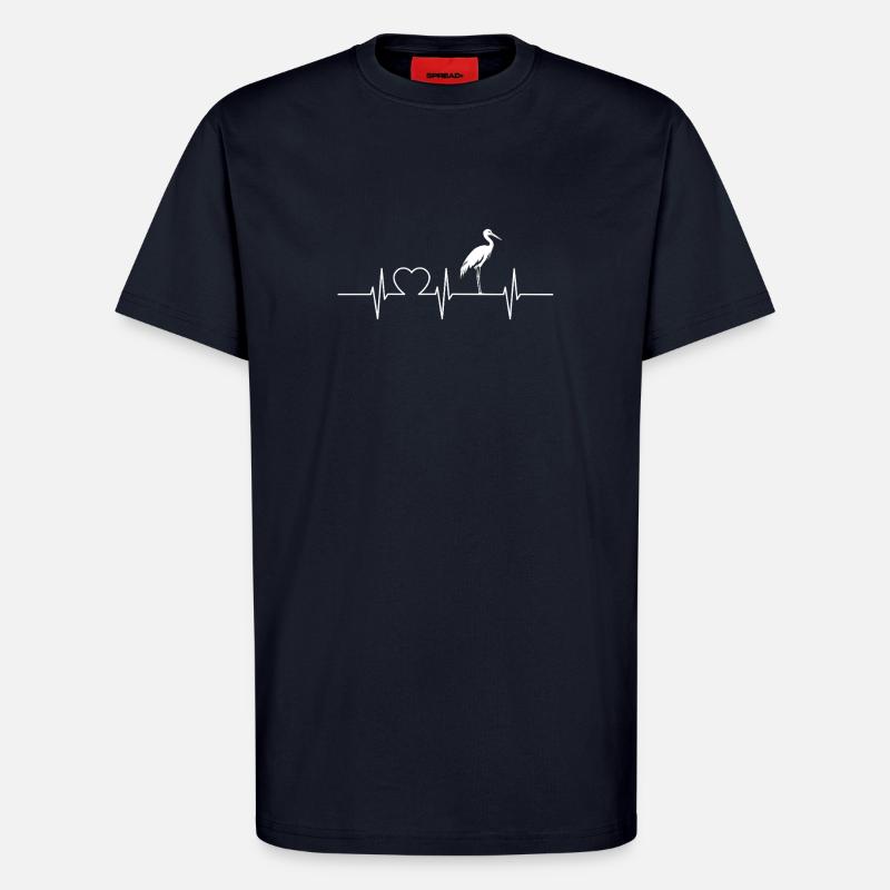 Storks Stork - T-Shirt - made by SPREAD - DARK NAVY