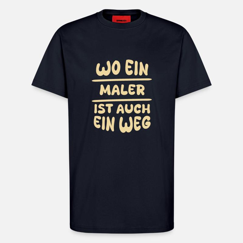 Painter as painter - T-Shirt - made by SPREAD - DARK NAVY