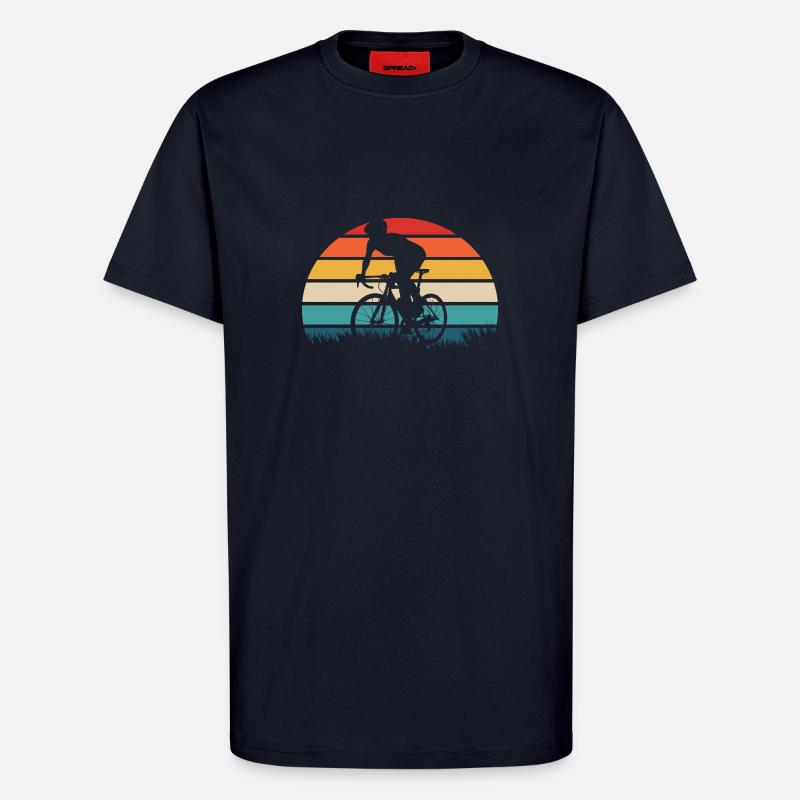 Bicycle Gift Retro - T-Shirt - made by SPREAD - DARK NAVY