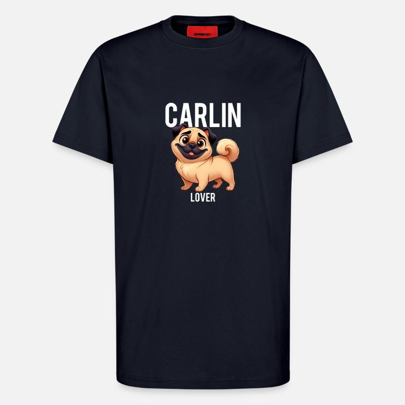 Pug Lover - T-Shirt - made by SPREAD - DARK NAVY