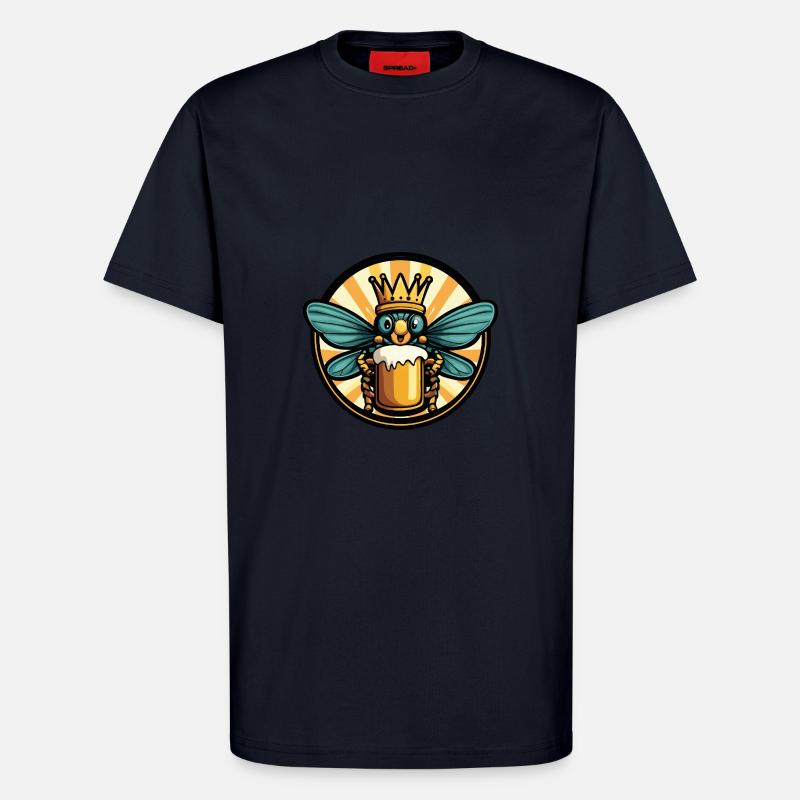 Libelle Bier - T-Shirt - made by SPREAD - DARK NAVY