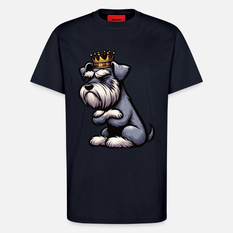 Schnauzer géant Schnauzer Propriétaire de Schnauzer - T-shirt bio décontracté fabriqué en UE - DARK NAVY