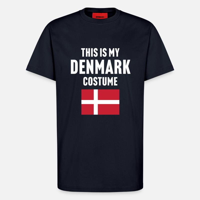 C’est mon costume du Danemark - T-shirt bio décontracté fabriqué en UE - DARK NAVY