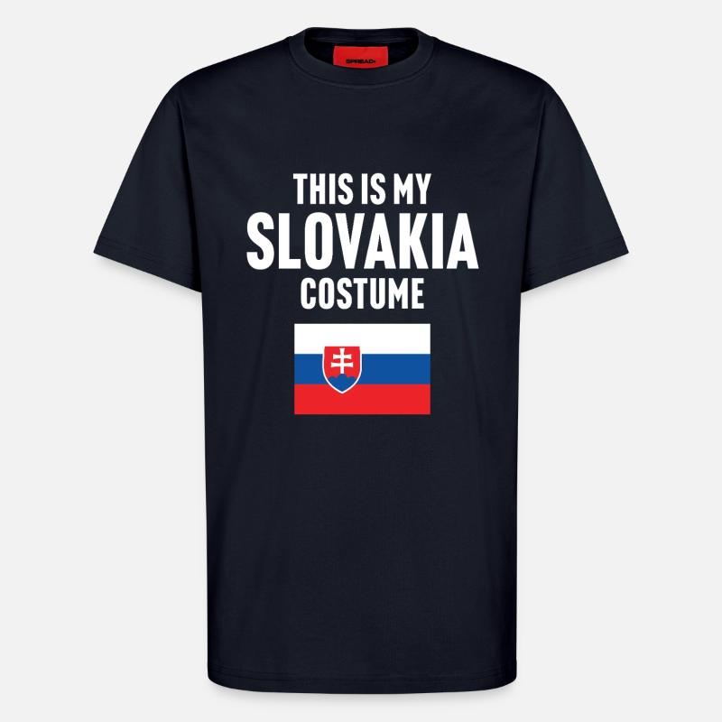 C’est mon costume de Slovaquie - T-shirt bio décontracté fabriqué en UE - DARK NAVY