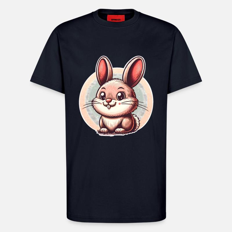 Rabbit Rabbit - T-Shirt - made by SPREAD - DARK NAVY