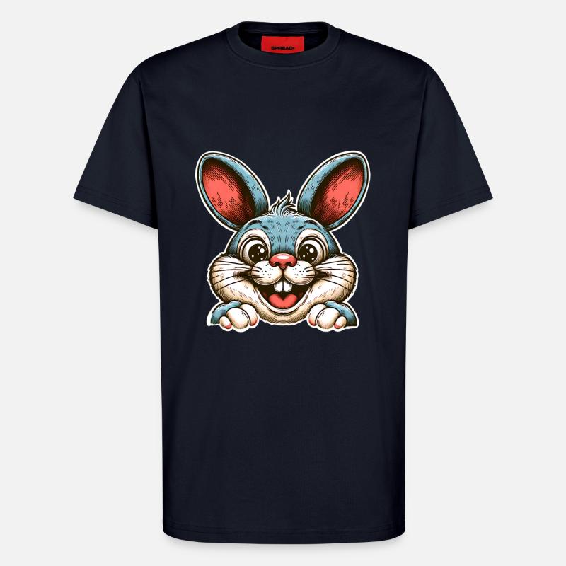 Rabbit Rabbit - T-Shirt - made by SPREAD - DARK NAVY