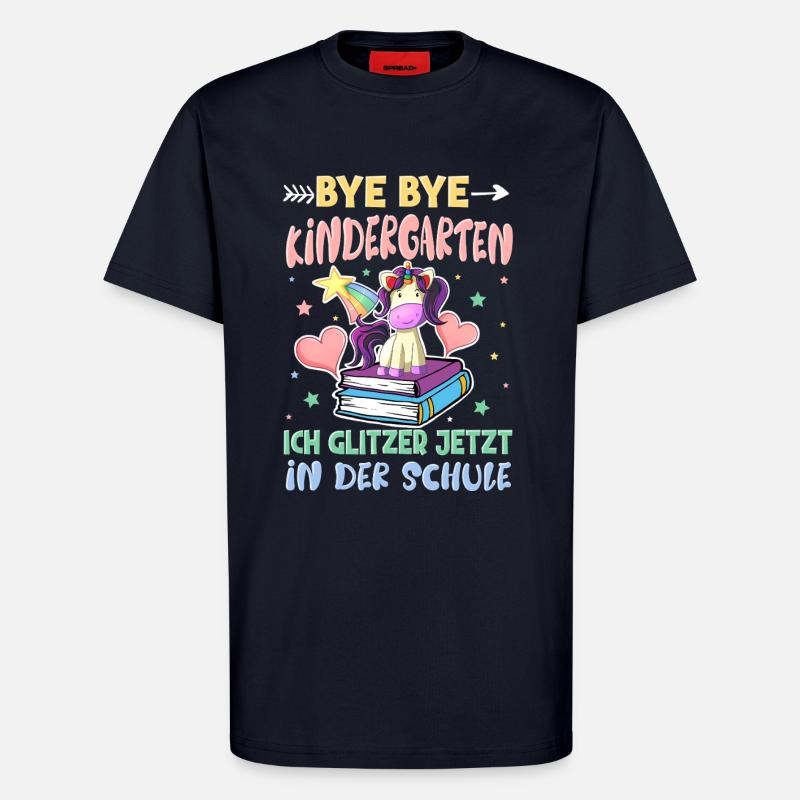 Bye Bye Kindergarten Einschulung - T-Shirt - made by SPREAD - DARK NAVY