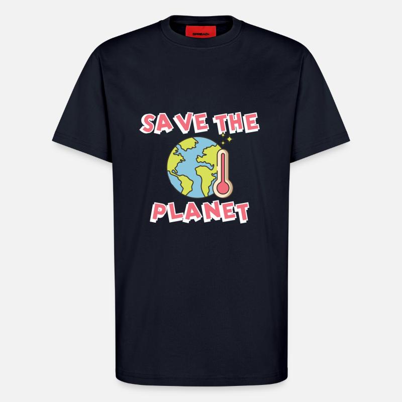 Climate change Climate protection - T-Shirt - made by SPREAD - DARK NAVY