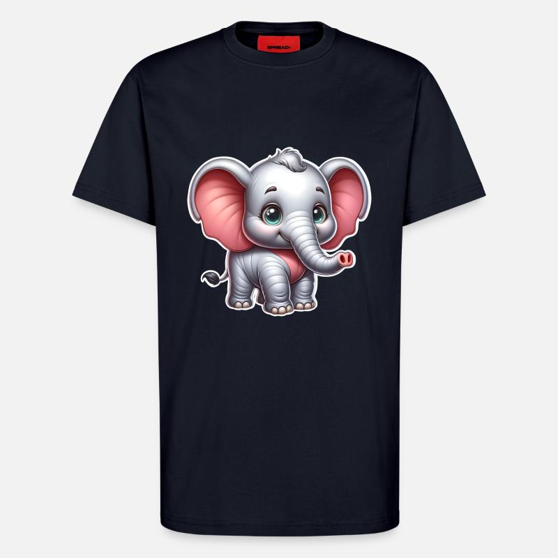 Elephant - T-Shirt - made by SPREAD - DARK NAVY
