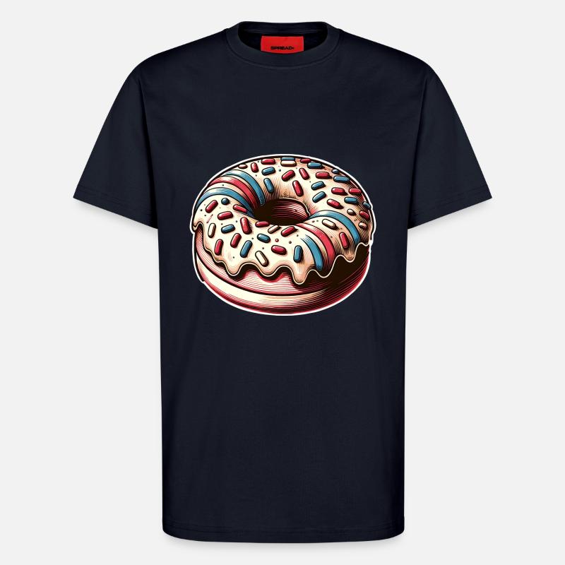 Doughnut - T-Shirt - made by SPREAD - DARK NAVY