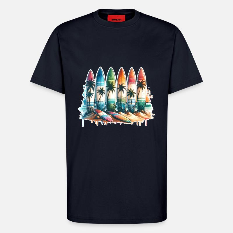 Surfen Surfer - T-Shirt - made by SPREAD - DARK NAVY